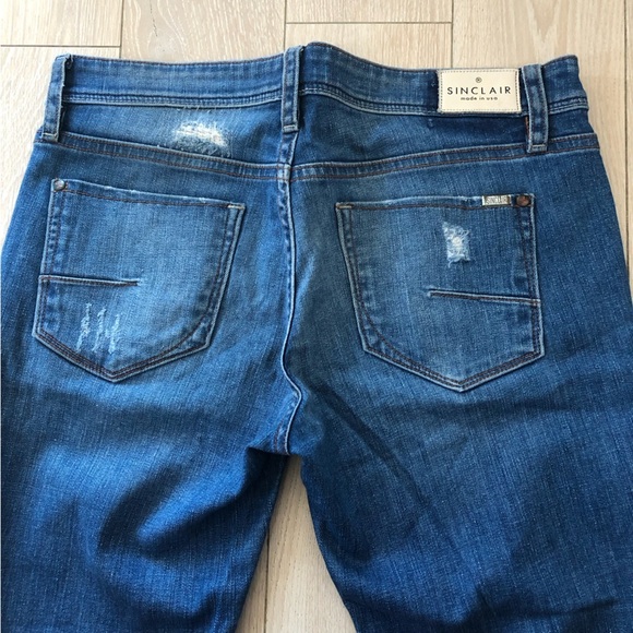 Sinclair MFGRP. Made in USA Distressed Jeans Size 26 - Picture 13 of 15